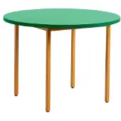 HAY Two-Colour eettafel Ø105 cm Ochre-green mint
