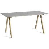 HAY Cph 10 2.0 Bureau Gelakt Eikenhout Op Waterbasis / Grijs - Bureaus Linoleum Grey - AE808-A526-AR07