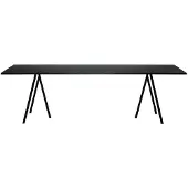 HAY Loop Stand Tafel 250 Cm Linoleum / Zwart - Eettafels & bartafels Multiplex Black - AA655-A338-AA69