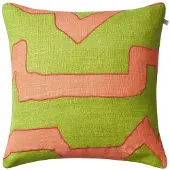 Chhatwal & Jonsson Sikkim kussenhoes 50x50 cm Rose-lime