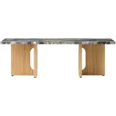 Audo Copenhagen Androgyne Lounge Tafel Natural Oak | Grey Galaxy Marble