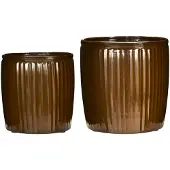 House Doctor Groove Plantenbak, Bruin