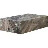 Audo Copenhagen Plinth Salontafel 100x60 Cm - Salontafels Marmer Grey Galaxy - 71009-002256