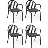Fatboy Fred's Fauteuil Pak Van 4 Antraciet - Tuinstoelen Aluminium Anthracite - 106489