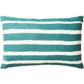 Chhatwal & Jonsson Block Stripe tuinkussen 40x60 cm Heaven blue-off white