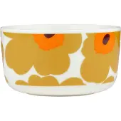 Marimekko Unikko schaal 5 dl White-caramel-warm orange