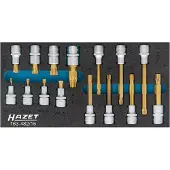 Hazet Dopsleutelbitset - XZN 163-482/15 - 1/2 inch (12,5 mm) vierkant hol - Binnenveeltandprofiel XZN - 15-delig - M5 – M12