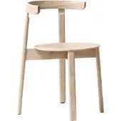 Form & Refine Lunar stoel Wit eiken