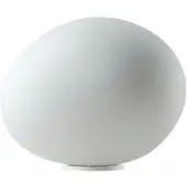 Foscarini Design tafellamp Gregg grande, dimbaar, wit / opaal, Woon-/ Eetkamer, Glas, Design, tafellamp