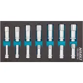 Hazet Dopsleutelset 163-259/14 · 3/8 inch (10 mm) vierkant hol · Buitentwaalfkant tractieprofiel · 14-delig · 9 – 22