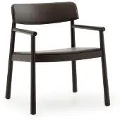 Normann Copenhagen Timb fauteuil Brown ash-Ultra Leather Chocolate
