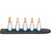 Hazet SmartRail · Flexibele kunststof opsteekstrip 986K-SR/5 · 1/2 inch (12,5 mm) vierkant hol · Binnen-zeskant-profiel · 5-delig · 5 · 6 · 7 · 8 · 10