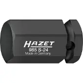 Hazet Krachtdopsleutelbit 985S-24 · 1/2 inch (12,5 mm) vierkant hol · Binnen-zeskant-profiel · SW 24 mm