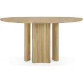 Ethnicraft Roller Max Eettafel Ø150 Cm - Eettafels & bartafels Eiken Oak - 50042