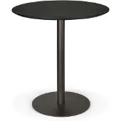 Ethnicraft Blend Tafel Ø70 Cm Donkerbrons / Zwart - Eettafels & bartafels Eiken Black Oak - 51947