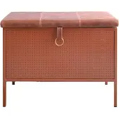 Maze Frank opbergbankje Cinnamon-vintage cognac