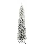vidaXL Kunstkerstboom Groen 210 cm PVC en Staal en Kunststof