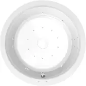 Polysan Oblo Whirlpoolbad, 165x48cm, Attraction Hydro-Air, chroom