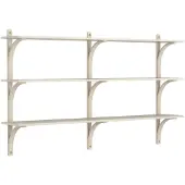 Swedese Levi plankrek 3 planken Witgepigmenteerd essen-messing, 180 cm