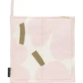 Marimekko Pieni Unikko pannenlap 21,5x21,5 cm Off white-pink-pear-sand