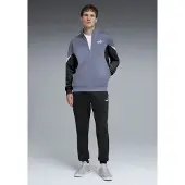 Puma Trainingspak lichtgrijs / zwart / wit