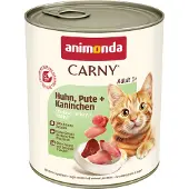 Animonda Carny 6x800g Adult Kalkoen, Kip & Garnaal Kattenvoer