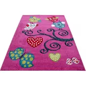 Muratap Kids collection vloerkleed kinderkamer paars laagpolig- 160x230 cm