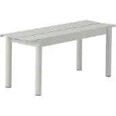 Muuto Linear Steel bank 110x34 cm Grey (RAL 7044)