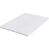 vidaXL Matras Topper Wit 140 x 190 cm Knit Stof