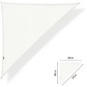 Shadow Comfort 90 graden driehoek 4x4x5.7m Arctic White