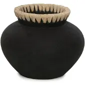 Bazar Bizar Vaas Styly | terracotta zwart 25x25x19 cm vazen | NADUVI