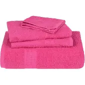 vidaXL Douchehanddoeken FROGN 2 st 70x140 cm 360 g/m² roze
