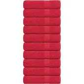 vidaXL Douchehanddoeken FROGN 10 st 70x140 cm 360 g/m² rood