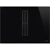 Smeg Induction hob with integrated hood Kookplaat, Classici, Inductie met geïntegreerde afzuiging, 70 cm, Zwart, Inbouw: Vlak opbouw of vlak inbouw