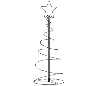 vidaXL LED-kerstboom 120 LEDs warm wit 180 cm