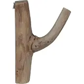 vidaXL Haak Bruin 4 x 4 x 14 cm Massief Gerecycleerd Hout