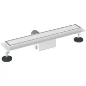 vidaXL 2 in 1 Doucheafvoer Zilver 50 cm Roestvrij staal 304