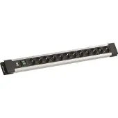 Bachmann CONNECTUS 12xCEE7/3, 1xschakelaar 2,0 m CEE7/7 grijs