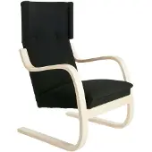 Artek 401 Fauteuil Zwart - Fauteuils Wol Black - 28200202