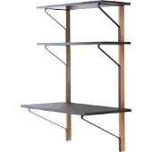 Artek Kaari Reb 013 Wandconsole Met Bureau Zwart - Bureaus Linoleum Black - 28503501