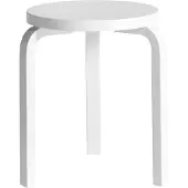 Artek 60 Kruk Wit - Krukken Berk White - 28000163