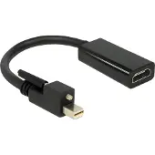 DeLOCK 62640 Mini-displayport / HDMI Adapter [1x Mini-DisplayPort stekker - 1x HDMI-bus] Meerdere kleuren 0 mm