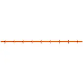Relief hakenrek large 123 cm Oranje