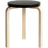 Artek Stool 60 Birch | Black