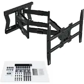 XTRARM Cratos 80 cm Double Rotate VESA 600 TV Beugel zwart - 45 t/m 100 inch schermen