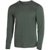 Ivanhoe - Underwool Merino Male L/S - Merinoshirt L, olijfgroen