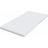 vidaXL Matras Topper 90 x 190 cm dik Jacquard stof Wit