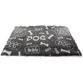 Martin sellier Dierentapijt - VetBed - Effen grijs - 50cm x 75cm - Comfortabel - Binnen