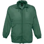 Sols Unisex Surf Windbreaker Lichtgewicht Jasje (Bosgroen)