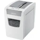 Leitz IQ papiervernietiger, 12 vel, opvangbak van 23 liter, tiptoetsbediening, stille werking,
